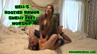 Bell's Hogtied Ramon Smell Feet Worship!