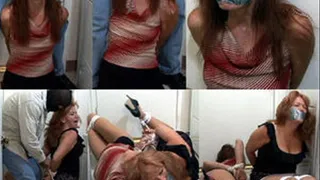 MILF Step-Mom finds her her step-daughter bound & gagged.