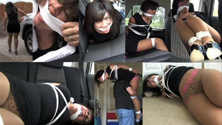 GG-He drove away with the MILF tied up, gagged and stuffed in the back seat of her car.