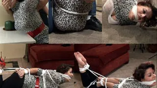 SVD-Gagged so tight she was choking on panties.