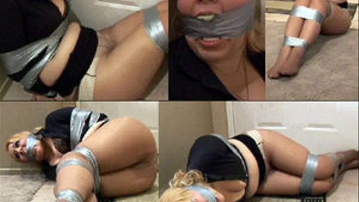 SAV-BBW wrapped tight with tape and gagged