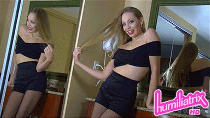 Humiliatrix Princess Tiffani Strips out of Her Dress After Cuckolding You All Night Long