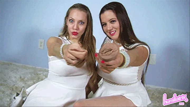 Humiliatrix Brats Becky and Tiffani Grant You a Degrading Charity 'Fuck' and BJ