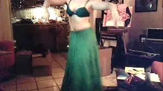 Belly Dancing with an Inexplicable Head Wrap!