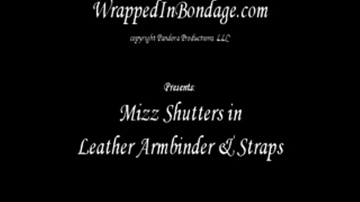 Mizz Shutters in Leather Armbinder & Straps for