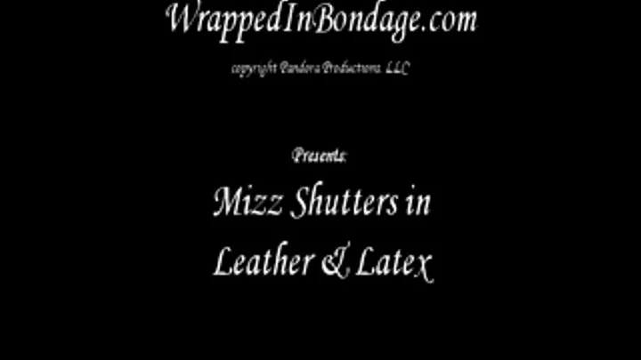 Mizz Shutter in Leather & Latex