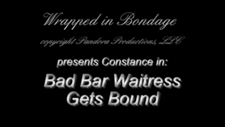 Constance in 'Bad Bar Waitress' get Bound'!