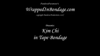 Kim Chi in tape bondage