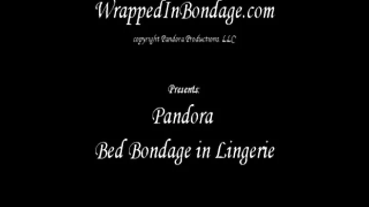 Pandora Bed Bondage in Lingerie IPOD