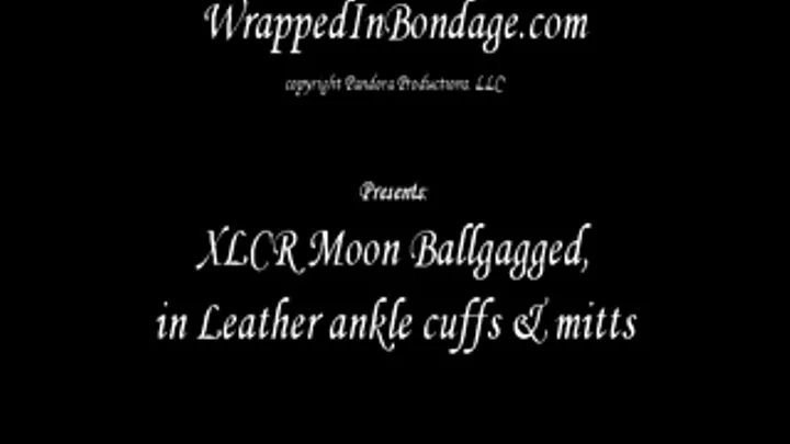 XLCR Moon Ballgagged, in Leather Ankle Cuffs & Mitts IPOD