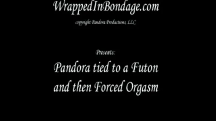 Pandora tied to a Futon & Orgasm