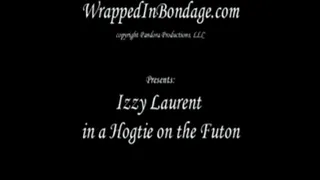 Izzy Laurent in a Hogtie on the Futon