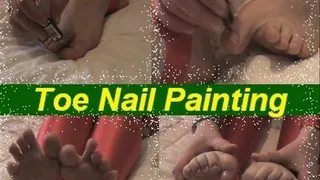 Xmas Toenail Polishing