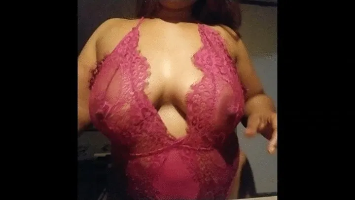 pink lingerie jiggle