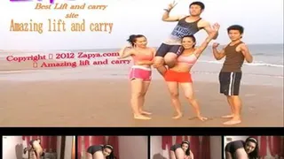 Xena carrying show with a fat guy part1