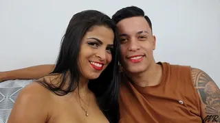 SPECIAL KISS DOMINATION WITH LIPSTICK - NEW TOP GIRL THAMIRES PORTIOLLI - NEW MR MAY 2020 - CLIP 1