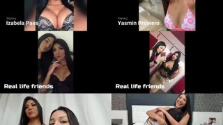 TABOO KISSES serie REAL LIFE FRIENDS-VOL # 306 - GIANT IZABELA PAES & YASMIN PROVIERO -NEW MF MAY 2020 - CLIP 1 - Never published Exclusive MF girls