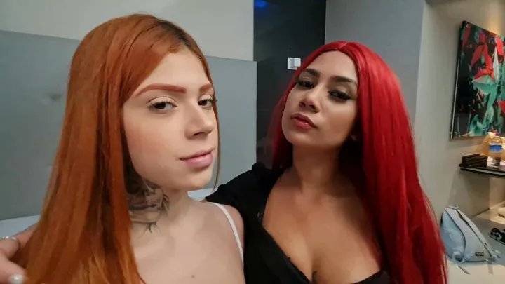 TABOO KISSES - RED GIRLS - VOL # 492 - CLEOPATRA AND LIRA RED - CLIP 01 - NEW MF JULY 2022 - MF VIDEO EXTREME