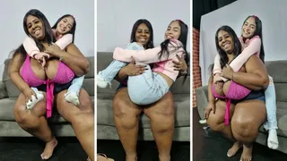 TABOO KISSES - ENORMOUS MOUTH SWALLOWING THE TEEN FACE - VOL # 503 - THAMMY BBW x CATITA LOLLIPOP - NEW MF SET 2022 - CLIP 01 - Exclusive Girls MF Video - NEVER PUBLISHED