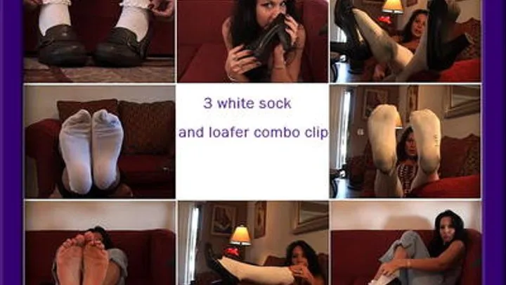 Loafer and white socks (COMBO CLIP)