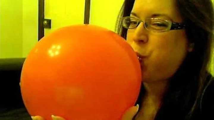 TheEnglishPrincess Blows a Big Red balloon