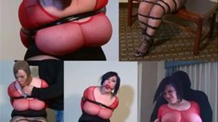 Stacy tape tied in red