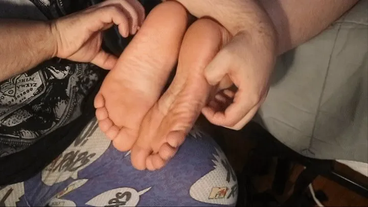 Bridgets Ticklish Feet In My Lap!