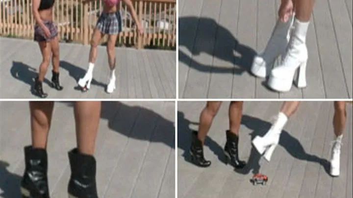 Kick & Crush in High Heel Boots