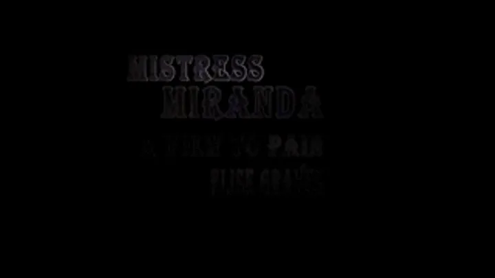 Mistress Miranda, Elise Graves A View To Pain 1/2