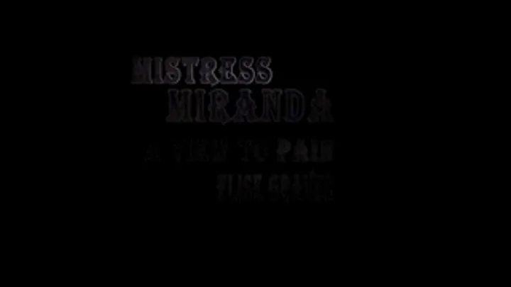 Mistress Miranda, Elise Graves A View To Pain