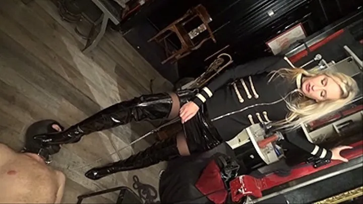 PVC Thigh Boots Licking Instruction