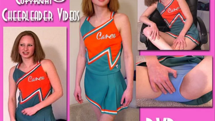 19 Year-Old Redhead Jayden Teases and Massages her Clit Through Her Cheerleading Spankies!