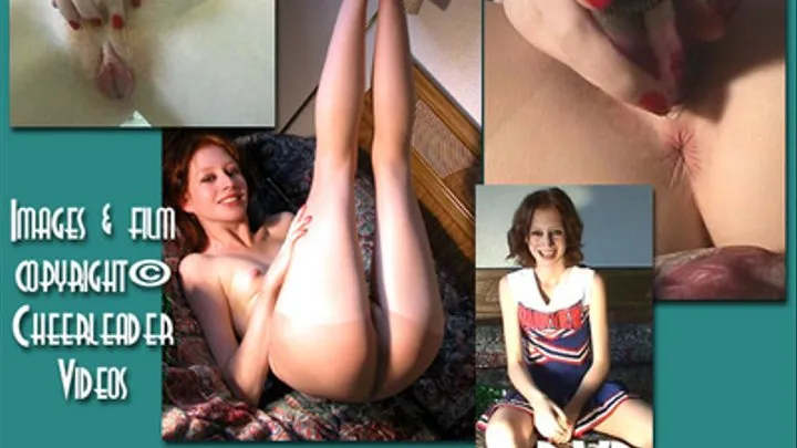 19Y/O Redhead Cheerleader Erica Strips off her Pantyhose & Proves her Red Hair's Natural!