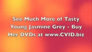 Young Jasmine Grey Takes Her Spanky Panties off and Rubs her Pussy Non-Stop!