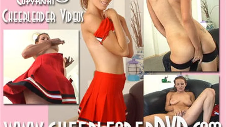 NAKED Redhead Jessica Spreads BOTH Bright Pink Cheerleader Holes IN YOUR FACE!