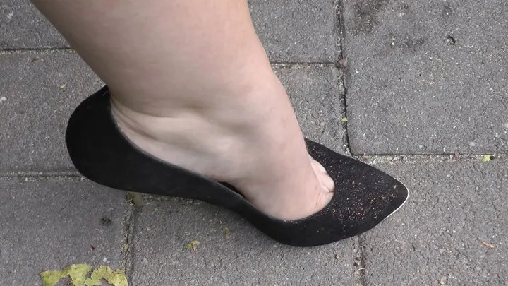 Laura goes for a walk with Spike Heels 5