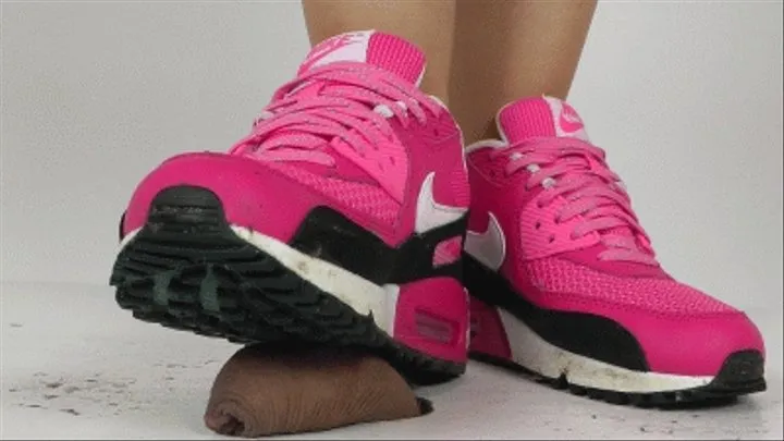 Extreme Cock Crush with new Pink Nike Shoes 1