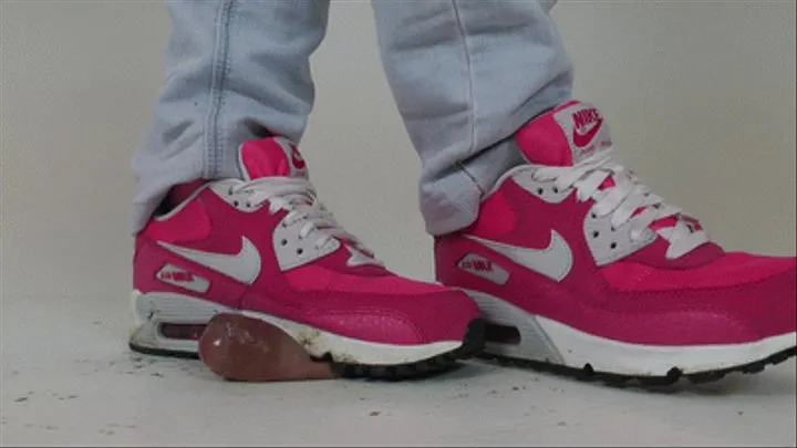 Cockcrush with Luna in pink white Nike Air Max 2