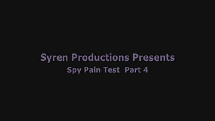 Spy Pain Test Part 4