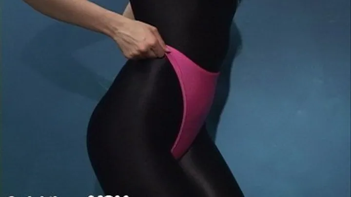 Black Unitard, Pink Thong [quicktime]