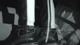 Trampled and under Tanja's leather boots - Cam 3
