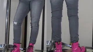 Bootjobbed unknowingly under her Dr Martens - Cam 1