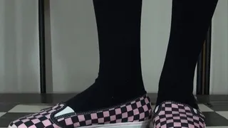 Tiny cock crushed by Tanja under her nasty VANS slip-ons - Cam 2