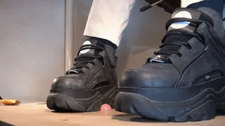 Squeezed out under her rough Buffalo soles - Cam 2