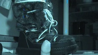 Tanja and the merciless Hilfiger snow-boot-soles vs cock - Cam 3