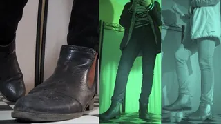 Tiny cock crushed under Tanja's everyday footwear - Cam 1