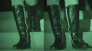 Hosed down on the stairs under Tanja's boots - Cam 2