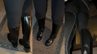 Finally back again on the stairs with Tanja in boots - Cam 1