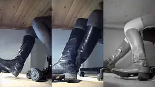 Crushed and milked under her knee-high boots - Cam 3