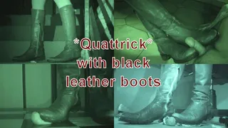 Quattrick with her black leather boots